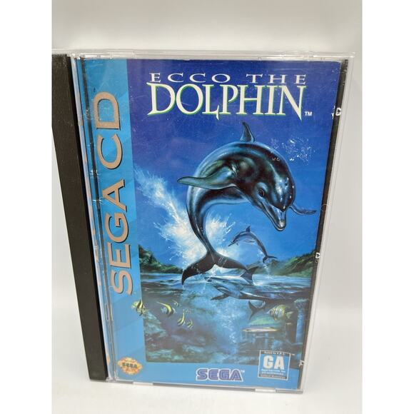 Ecco the Dolphin (Sega CD, 1993) Complete Cib Tested - Picture 1 of 11